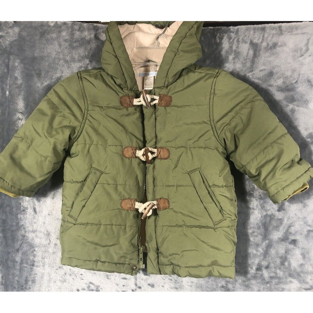 Janie And Jack Puffer Jacket Girls Size 12 To 24 Minutes - Picture 2 of 16